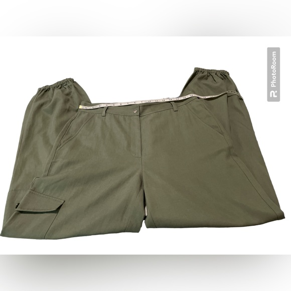 NWT Pants EVERYBODY & EVERYONE Ankle Derp Trouser , Color Olive,Size 12 - Picture 12 of 16